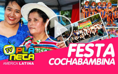 Cochalitas a caráter celebram o dia de Cochabamba em São Paulo