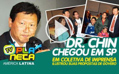 Dr. Chin Hyun Chung, candidato a presidência na Bolívia chegou em SP