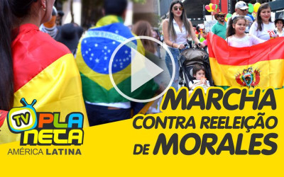 Bolivianos marcham na Paulista contra reeleição de Evo Morales
