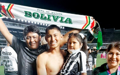 O boliviano Miguel Terceros, conquistou seu primeiro título defendendo as cores do 'Peixe'