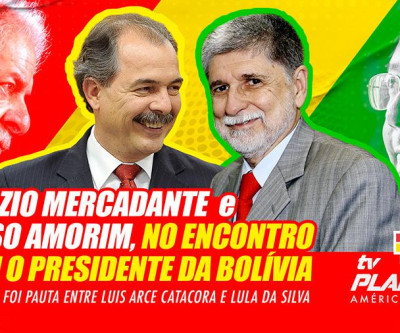 Mercadante e Amorim (PT) falam do encontro entre Arce presidente da Bolívia e Lula da Silva