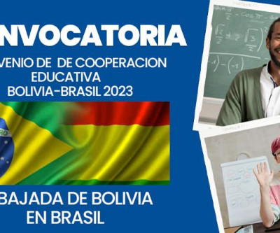 Convocatória:  Convênio educativo Bolívia-Brasil 2023