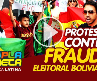 Bolivianos protestam no Brasil contra Fraude nas Eleições Gerais na Bolívia