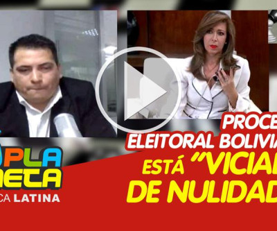 Empresa auditora assinala que o processo eleitoral boliviano está - Viciado de nulidade.