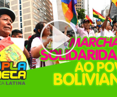 Multitudinária marcha ocupa a Paulista em solidariedade ao povo boliviano