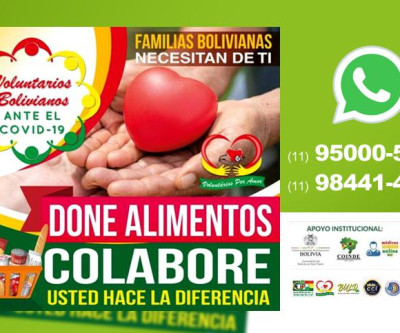 Campanha aceita doações de alimentos para acudir famílias bolivianas em São Paulo