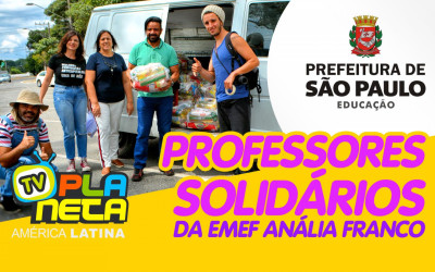 Professores solidários distribuem cestas básicas para familiais de alunos imigrantes em São Paulo