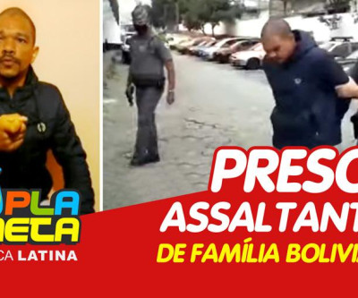 Policiais do 19° BPM/M efeituaram a prisão do segundo assaltante de uma família de bolivianos em SP 