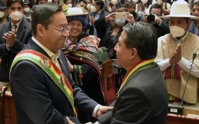 Cerimónia de investidura de Luis Arce como presidente da Bolívia