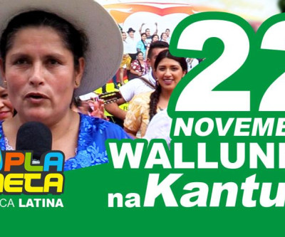 Convite oficial WALLUNKA 2020, Praça Kantuta - domingo 22 de novembro
