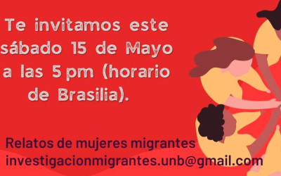 Relatos de mulheres imigrantes - 15 de maio de 2021