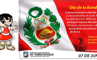 Dia da bandeira peruana