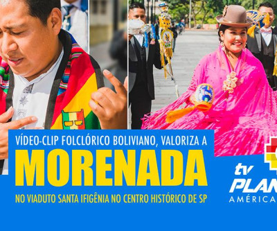 Dança bandeira da boliviana, a MORENADA no Viaduto Santa Ifigênia em São Paulo