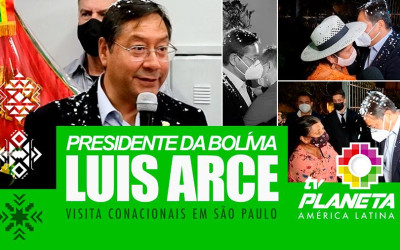 Presidente boliviano Luis Arce, manteve reunião com grupo de lideranças da comunidade imigrante em SP