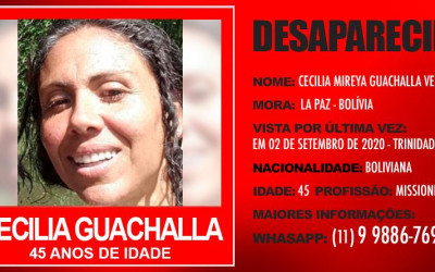 Desaparecida a boliviana CECILIA MIREYA GUACHALLA VELASCO