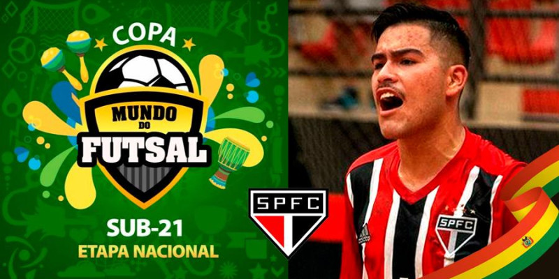 O boliviano Yerko defende o SPFC na Copa Mundo do Futsal Sub-21