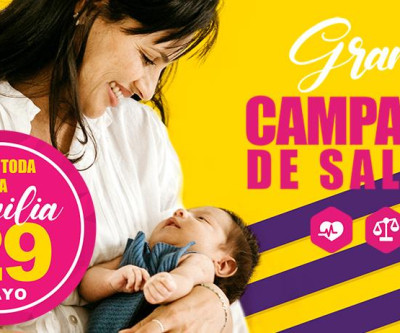 Campanha de saúde gratuita para toda a família 29/05/22