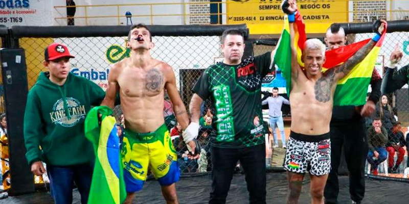 Lutador Álvaro Prado conquista a vitória para a Bolívia no Brasil