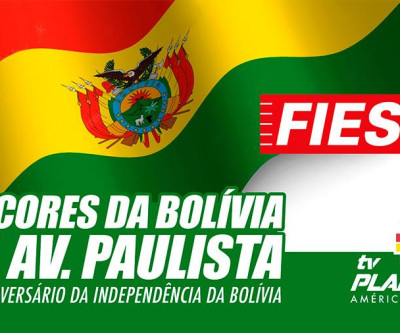 O prédio da FIESP vestiu as cores da Bolívia pelo seu 197º aniversário de independência 