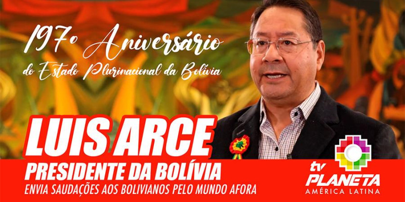 Presidente da Bolívia envia saudações aos bolivianos pelo mundo afora