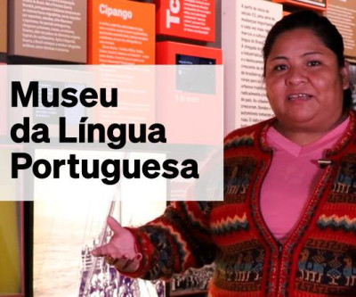 Vídeo-visita do Museu da Língua Portuguesa com a boliviana Rocio Quispe Yujra