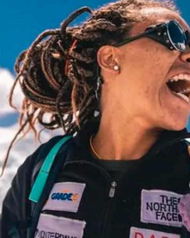 1ª mulher negra latino-americana a chegar ao topo do Everest