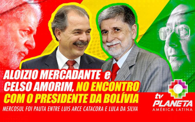 Mercadante e Amorim (PT) falam do encontro entre Arce presidente da Bolívia e Lula da Silva