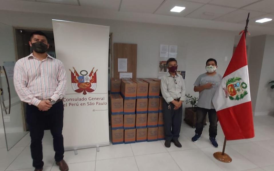 Consulado peruano em SP realizou entrega de cestas básicas 