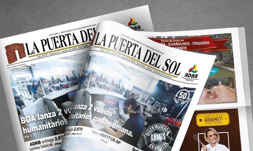 La Puerta Del Sol  - Edição nº 76 do Jornal boliviano em SP