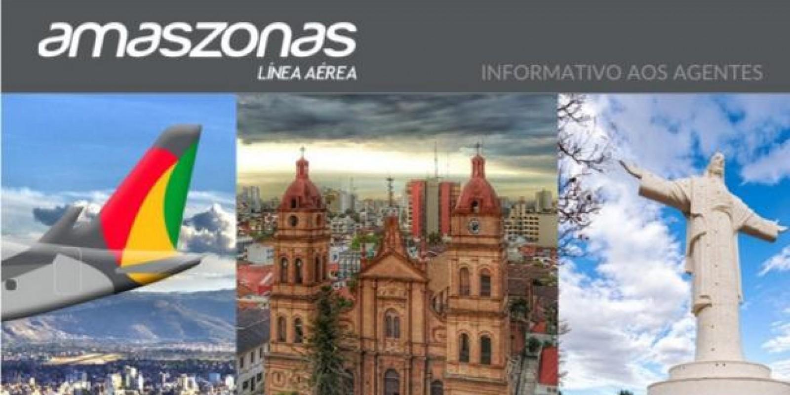 Amaszonas oferece voos diários - SP - Santa Cruz de la Sierra