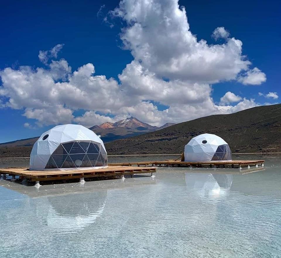 Hotel incrível com cúpula no Salar de Uyuni