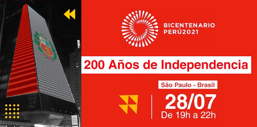 Peru comemora seu bicentenário nacional em São Paulo
