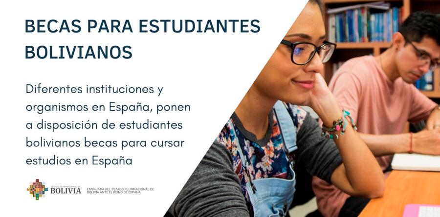 Bolsas integrais na Espanha, para estudantes bolivianos