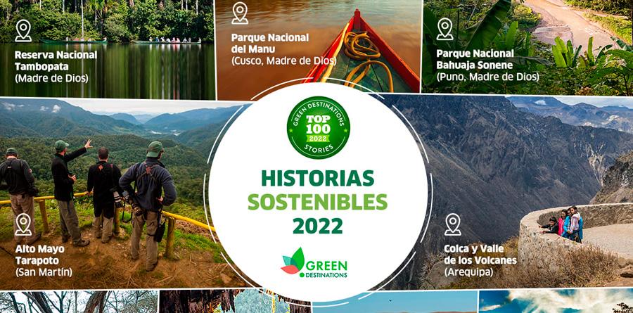 Peru se destaca com 9 destinos no Top 100 Sustainable Stories of the World