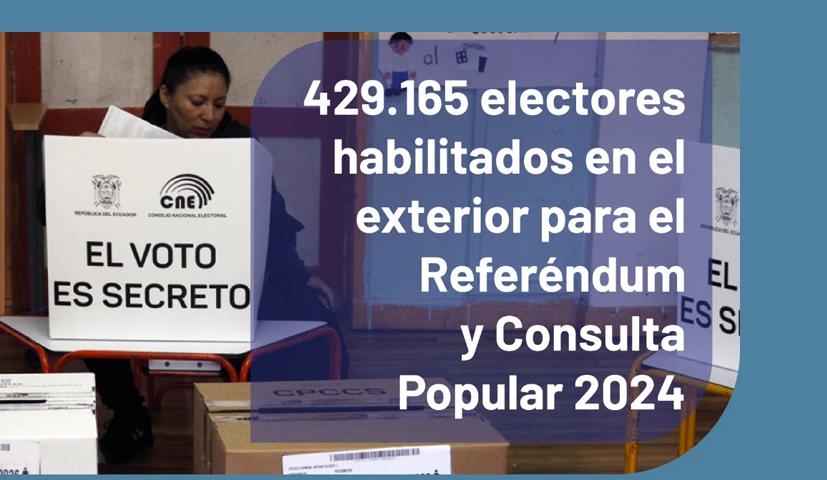 Referendum 2024: 429.265 Eleitores no Exterior, Diz Governo Equatoriano